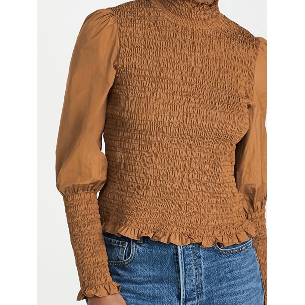 Veronica Beard Elsmere Turtleneck Blouse